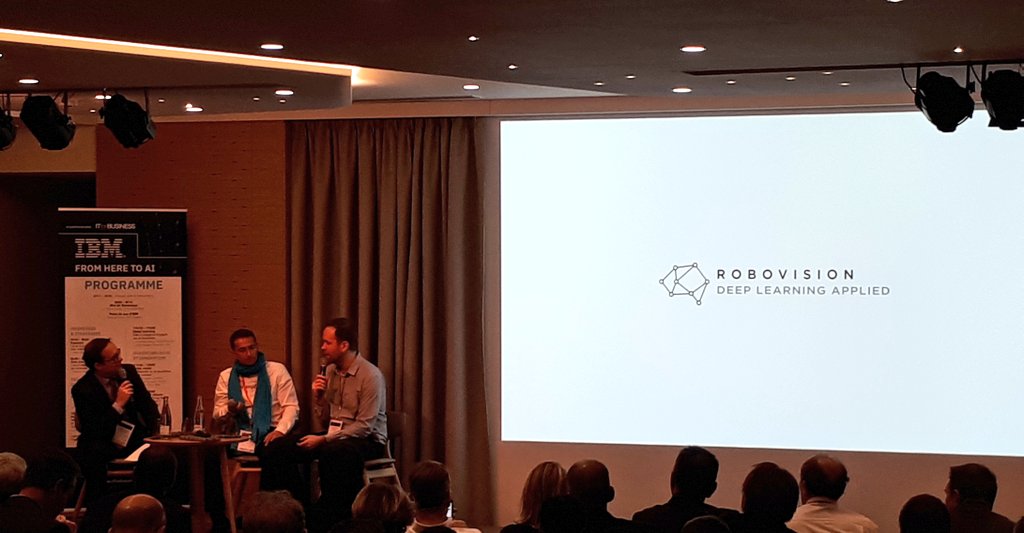 ChangeonsLeJeu's tweet photo. RT @magrachou: .@jonathanberte nous parle d'#IA et des solutions de #DeepLearning proposées par @robovision
#PowerAI #HERE2AI #POWER9 https://t.co/6VZLclkN82