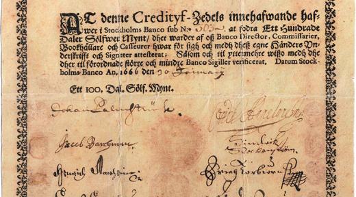citeco_officiel's tweet photo. En Europe, le 1er billet de banque en 1661 par la Banque de Stockholm : remboursement des billets garanti par la banque mais plus d’égalité stricte entre montant des billets émis et celui des espèces déposées, à voir sur https://t.co/2Lg3t3WLxo https://t.co/xSDEOr8Gmr #PSDII 5/5 https://t.co/BECYHJCWxV