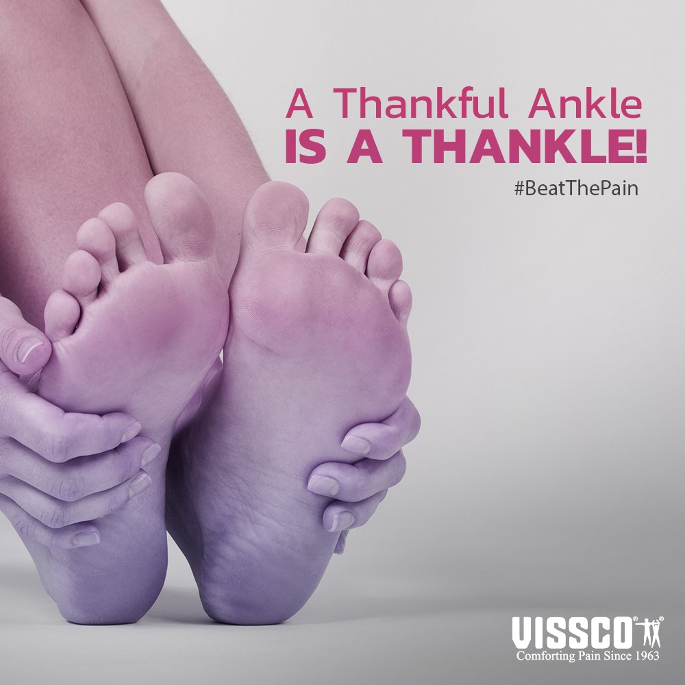 Vissco's tweet photo. Do you know? Tracing an alphabet with your toe is one of the interesting exercises to treat ankle sprain! Click to read about this and other exercises https://t.co/UXnnr7uDT0. Your ankle will thank you! #VisscoWellness https://t.co/AF6fupmKF7