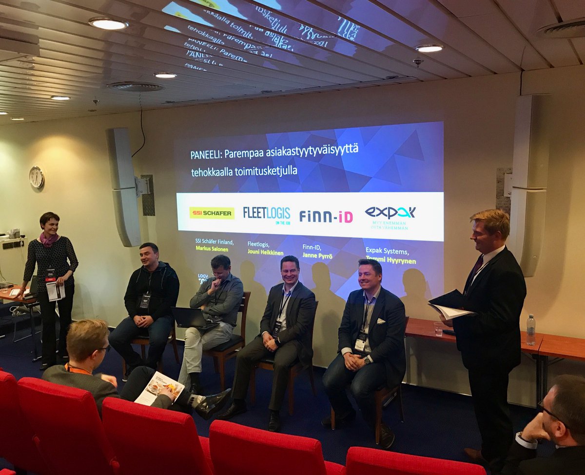 Suomen Osto- ja Logistiikkayhdistys LOGY ry (@logyry) on Twitter photo #LOGYConference2018 ssa meneillään paneeli Parempaa asiakastyytyväisyyttä tehokkaalla toimitusketjulla. Kiitos osallistujille! <a href="/SSISCHAEFER/">SSI SCHAEFER</a> FleetLogis <a href="/FinnID/">Finn-ID Oy</a> Expak #LOGYConference2018 ssa meneillään paneeli Parempaa asiakastyytyväisyyttä tehokkaalla toimitusketjulla. Kiitos osallistujille! <a href="/SSISCHAEFER/">SSI SCHAEFER</a> FleetLogis <a href="/FinnID/">Finn-ID Oy</a> Expak