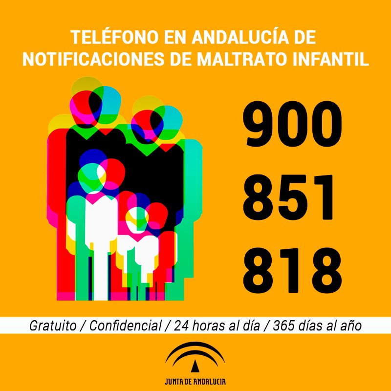 El ☎ 900 851 818 es el teléfono notificaciones de situaciones de #MaltratoInfantil. Estamos para atenderte ¡llámanos!