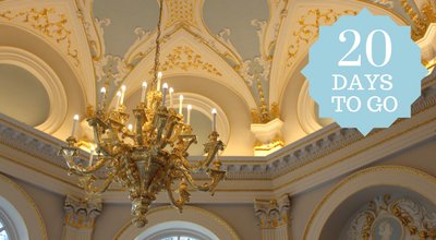 Orleanshg's tweet photo. The #OctagonRoom now features a new #chandelier made from carved limewood and gilded with 23.5 carat gold leaf to replace the one that vanished from the room in the 1960s https://t.co/xjVFwAAby1 #OHGunveiled #20daystogo https://t.co/NFfyC4OKjC
