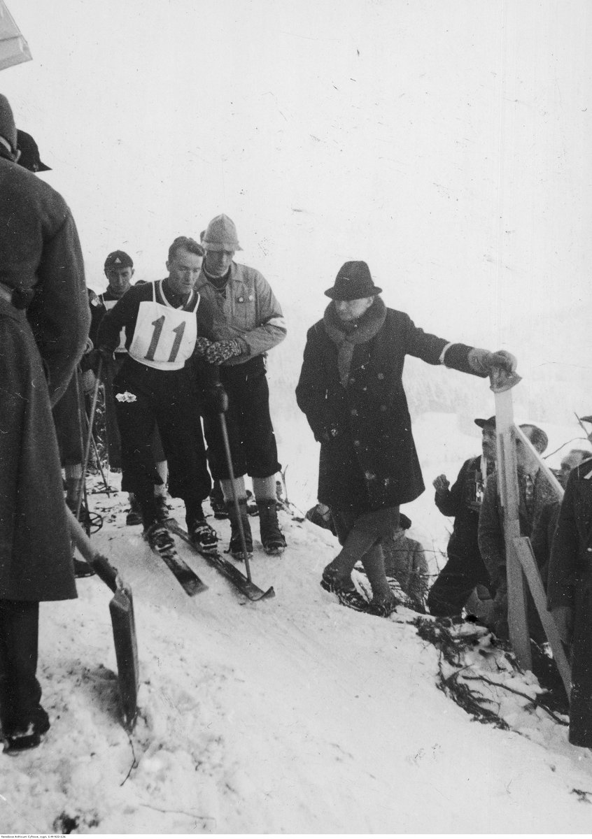 Bronisław Czech at the Olympic Winter Games in Garmisch-Partenkirchen, Wikimedia Commons;  Author Unknown; Source: Koncern Ilustrowany Kurier Codzienny - Archiwum Ilustracji; 1-M-922-126
