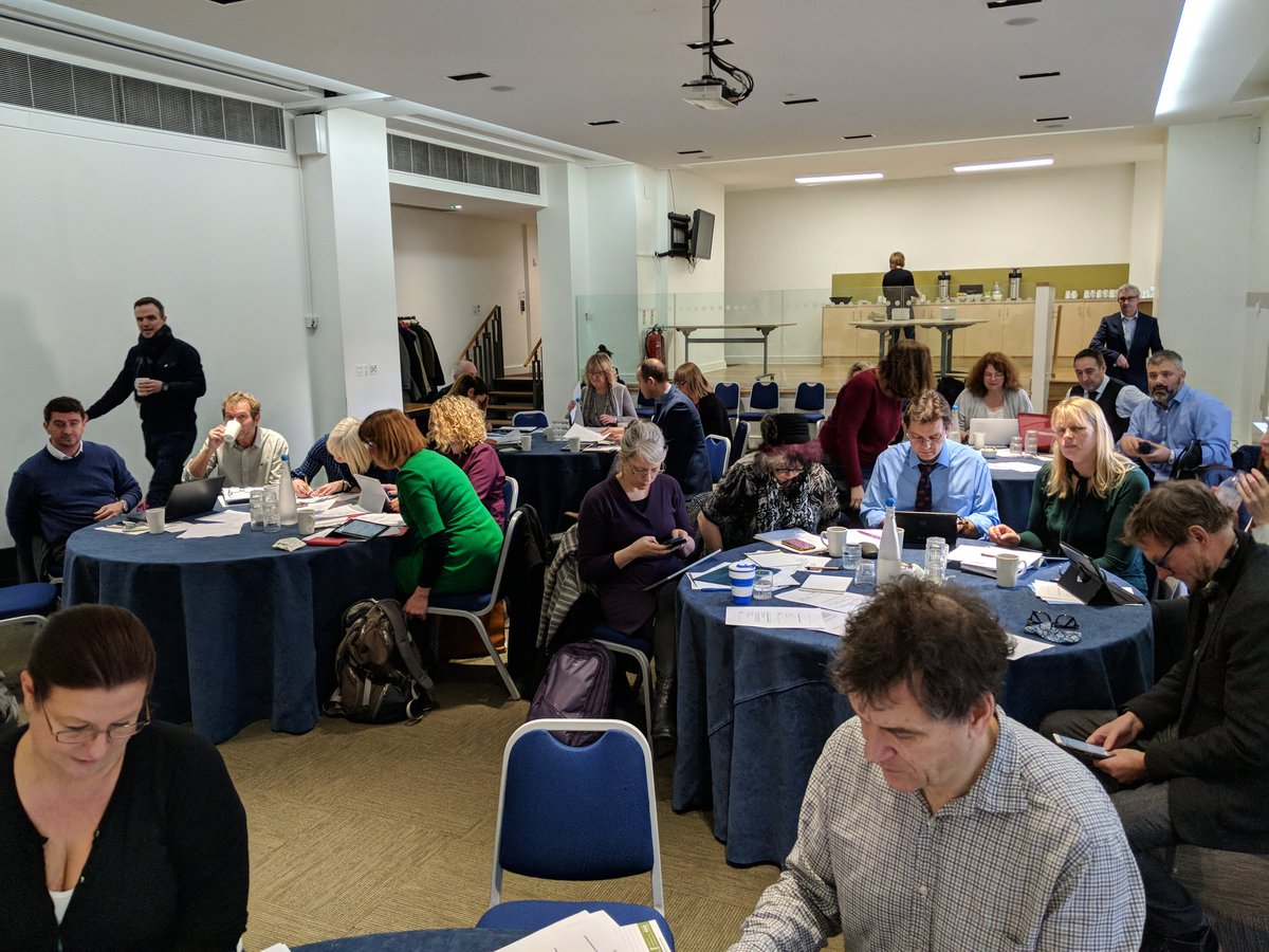 MixedEconGroup's tweet photo. A packed house for the Spring meeting of the Mixed Economy Group : L4/5 curriculum reforms and Degree Awarding Powers top of our agenda https://t.co/H6HbuLZNJy