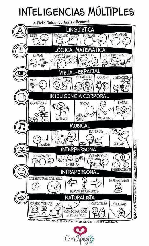 jarevalo_FP's tweet photo. Forma gráfica de presentar las Inteligencias Multiples de Howard Hardner https://t.co/SX91eWyjJh RT @virginiog