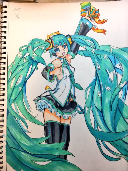 初音ミク模写のtwitterイラスト検索結果 古い順