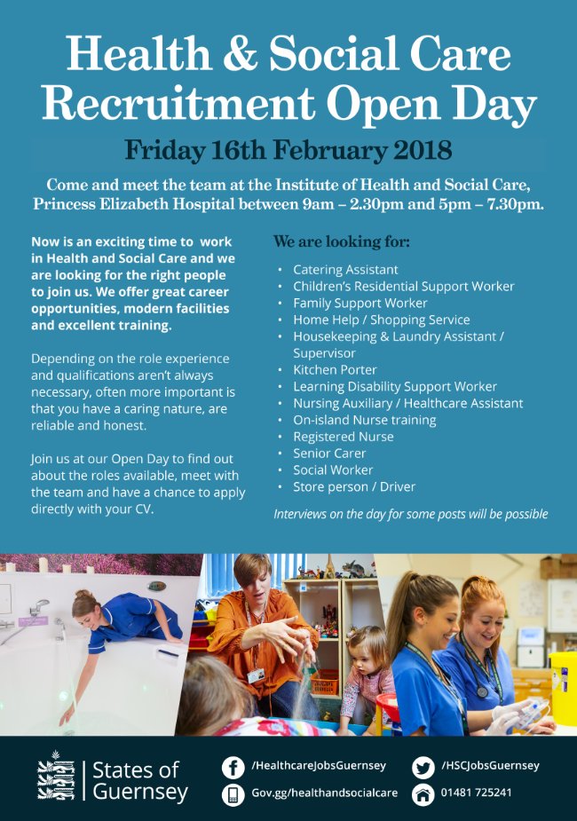 In one week today we will be holding our annual Recruitment Open Day!

Bring your CV along and find yourself a new career.