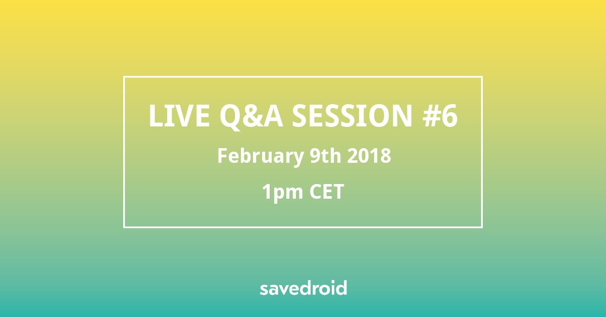 savedroidHQ's tweet photo. Last live Q&amp;A before our Main-Sale starts!
TODAY 🔥 February 9th - 1pm CET 🔥

Please send your #questions via Telegram (https://t.co/KXp1K5ivHa) to @Lucien_savedroid

#AMA #Crypto #TokenSale #blockchain #ICO

Live here:
https://t.co/2NBuvzjMvV

Click 🔔 to set a reminder! https://t.co/grLm3S0IcR