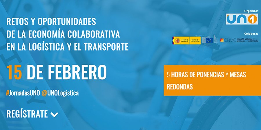UNOlogistica's tweet photo. El 15 de febrero estaremos en Comisión Europea de Madrid (@UEmadrid) para hablar de los retos de la #EconomíaColaborativa y digital. Nos acompañarán @Deliveroo_ES, @SEUR, @Uber_ES, @adigital_org y @driveerES entre otros ¡No te lo pierdas!✒️Inscríbete en https://t.co/pEKigAsvvN https://t.co/8EqPAx4AIt