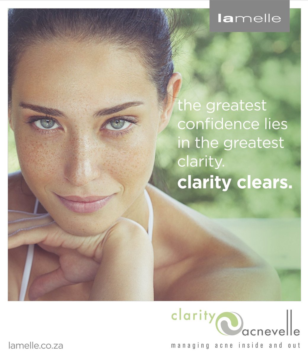 Get confident clear skin with Clarity. #ClarityClears