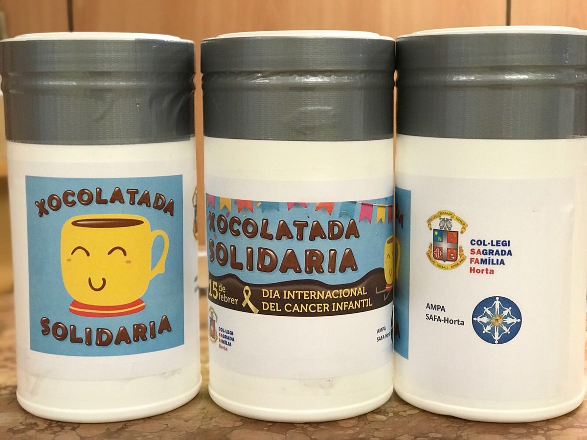 ampasafahorta's tweet photo. @safahorta i @ampasafahorta participem a la @xocosolidaria que organitza @SJDbarcelona_es per a la investigació del càncer infantil. Sigues solidari: fes el teu donatiu a les guardioles de Recepció i a la Festa de Carnestoltes. Gràcies al grup de pares delegats per la iniciativa. https://t.co/EpYEIxNWCO