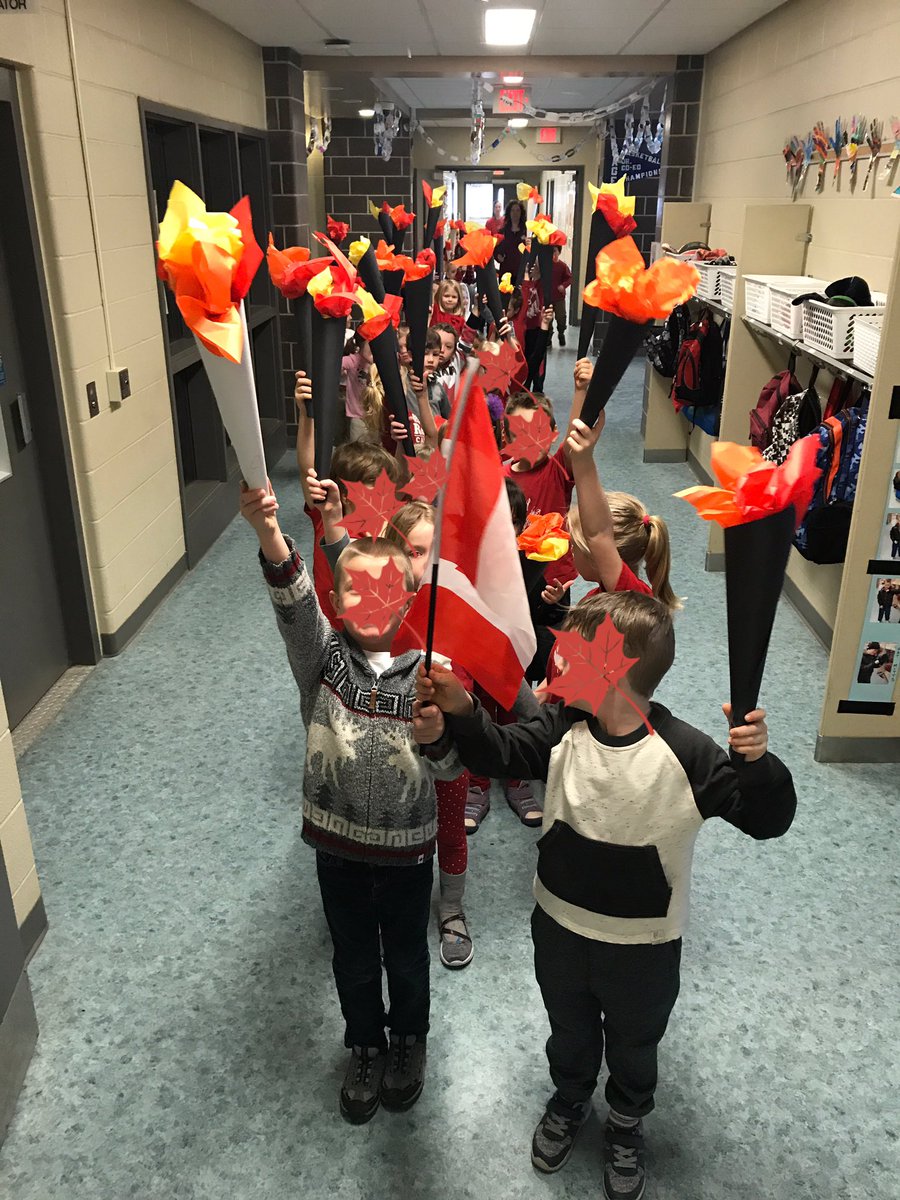 MrsCofell's tweet photo. Celebrating the Opening Ceremonies! #teamcanada2030 @CobblestoneES @GEDSB https://t.co/ieUvb4SJzq