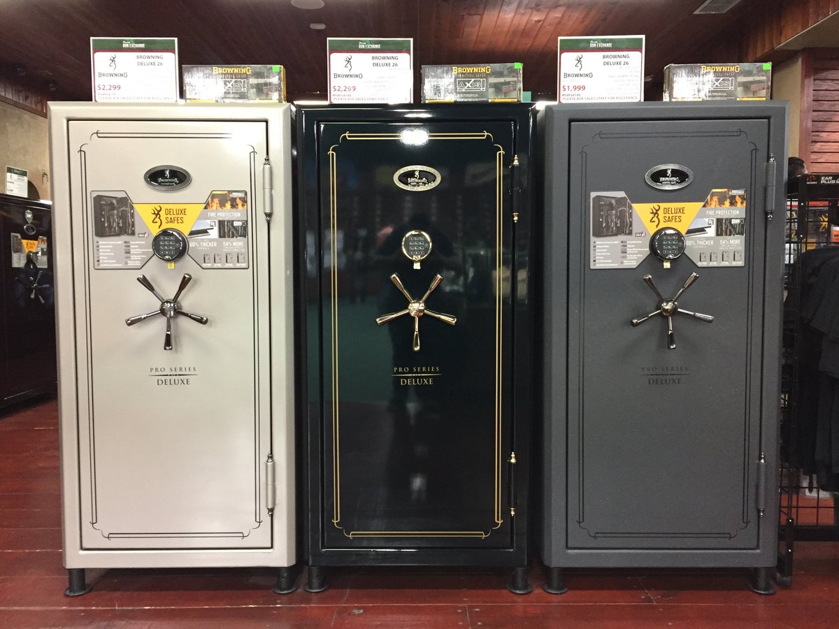 FLGX's tweet photo. Looking for a safe to secure your firearms? Look no further! Florida Gun Exchange is central Florida's only Approved Browning Prosteel Series dealer! #browning #prosteel #safes #gunsafe #browningprosteel #proseries #safedealer #gunsafes #2a #guns #freedom #security https://t.co/cyc4NzhHBj