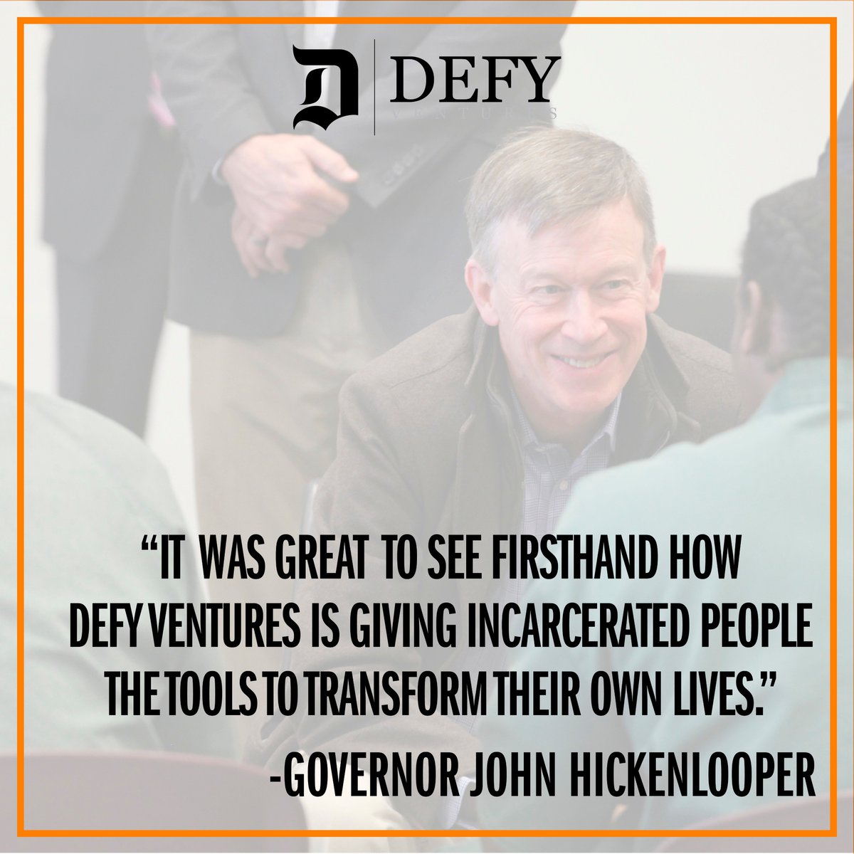 DefyVentures's tweet image. Thank you @GovOfCO (@hickforco) for joining us yesterday in launching the inaugural #EntrepreneurTraining program at the Arkansas Valley Correctional Facility.
#TransformYourHustle