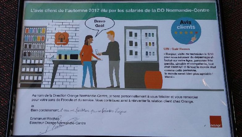 emmanuelrochas's tweet photo. Pluie d’étoiles pour les salariés #Orange #Normandie #CentreValdeLoire, fiers d’être récompensés pour les meilleurs avis clients de la saison #relationclient exemplaire @A_HADIDA @CColomes @CyrilleHenniaux @bonneaupro @AchonSylvain @pelletierjuar @chrisramond https://t.co/xZRpLSBoPJ