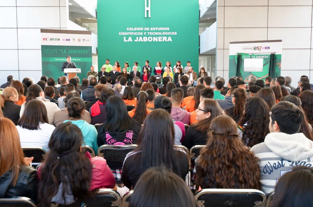 mrikelme's tweet photo. Hoy inauguramos una obra que iniciamos hace 3 años como lo es el CECYTE La Jabonera. Gracias a los esfuerzos realizados, hoy los jóvenes de la comarca lagunera tienen un centro escolar más para continuar sus estudios del nivel medio superior. #FuerteCoahuilaEs #Torreón https://t.co/fJnjZcG5K4