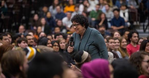 In a February visit to Brown, U.S. Supreme Court Justice Sonia Sotomayor engaged with students on a wide range of topics, offering an up-close look at her life and career. - sot.ag/7jmVs