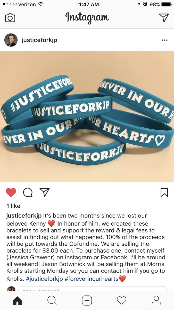 KnollsHeads's tweet photo. During all of next week, bracelets in remembrance of Kenny Patterson will be for sale. Find or contact Jason Botwinick if you're interested in purchasing one. All proceeds go to the family to help with legal fees. #JusticeForKJP https://t.co/lWq7ZSLxbu
