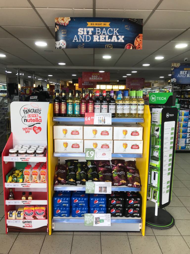NisaRetail's tweet photo. Shoppers planning a #BigNightIn this weekend will be delighted with some of the great #NisaRetail deals available. Don’t miss out on the opportunity to increase impulse purchases. 🍺🍷🍫🍿 https://t.co/yrKzNlX4vh