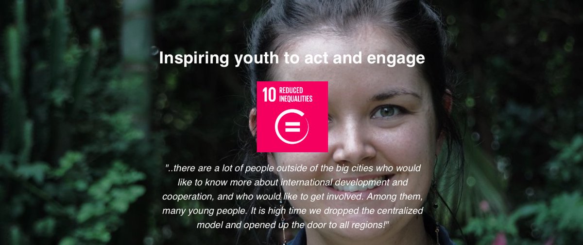 Inspiring youth to act and engage with Catherine Douville of <a href="/CECI_Canada/">CECI</a> #Volunteer2030 #SDGs - volunteer2030.org