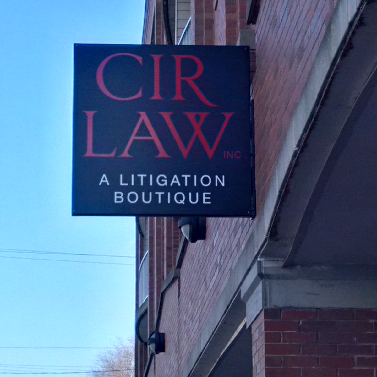 CIR_law's tweet photo. Our new sign is now up! Catch a glimpse on Sackville Street, across from Citadel Hill. https://t.co/HKhQEYbNYE