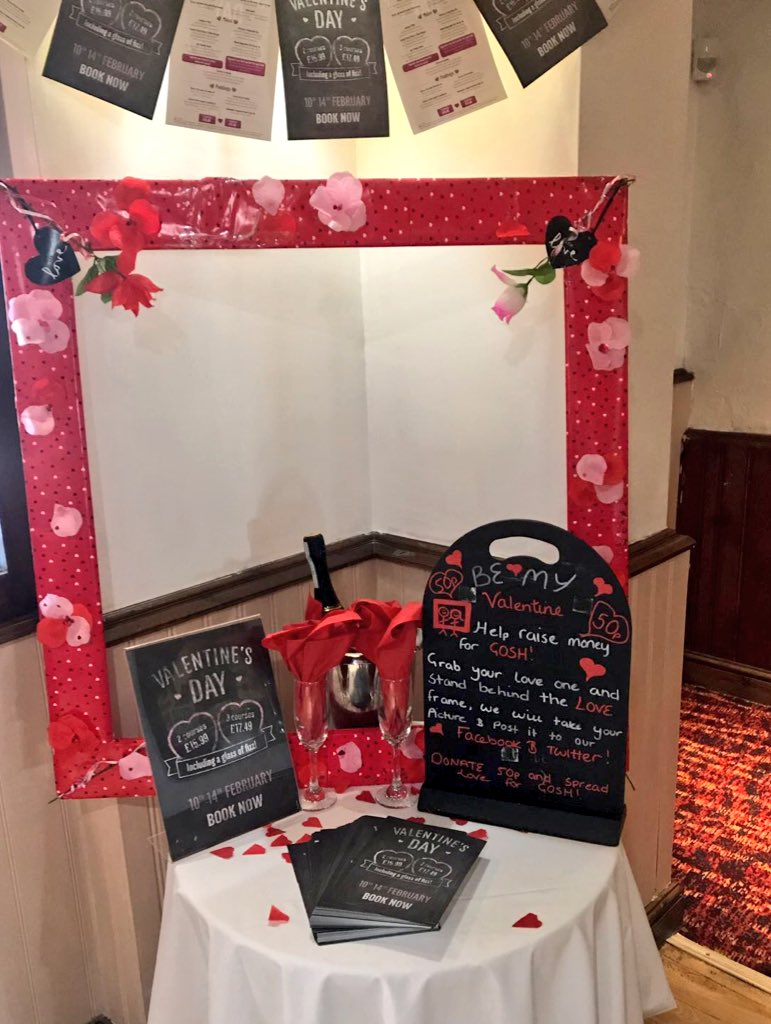 Let’s raise some money for <a href="/GreatOrmondSt/">Great Ormond Street Hospital for Children</a> -just simply donate 50p and we’ll take a photo with you and your loved one in the LOVE frame and we’ll put it on twitter and Facebook! <a href="/mattavery1968/">Matt Avery</a> ❤️