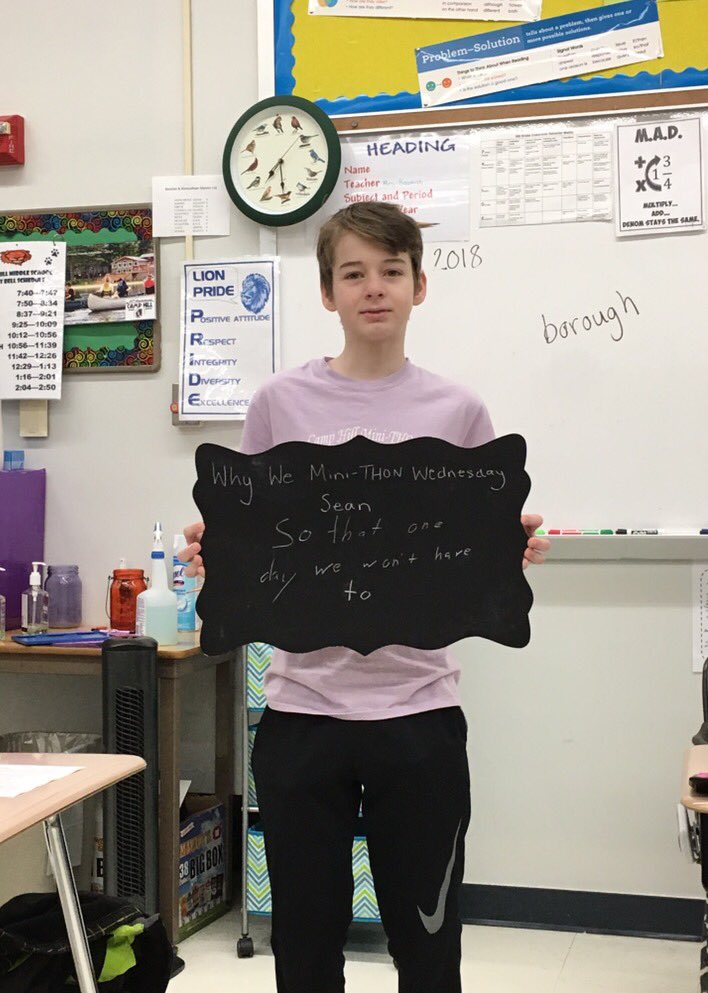 CHminiTHON's tweet photo. #WhyWeMiniTHONWednesday from Sean Bartolucci! 💚🎗 https://t.co/GFUqVkMx6t