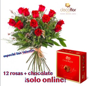 DecoflorToledo's tweet photo. OJO! que nuestra tienda🏬 online 💻 esta que arde 🔥🔥 y os traemos ofertas para que seáis únicos a un precio estupendo #SanValentin2018 en @DecoflorToledo 
Rosas 🌹 y chocolate 🍫 todo en un pack especial. Consulta nuestra web https://t.co/U83N4AZJDL https://t.co/Ili4O1l4O2
