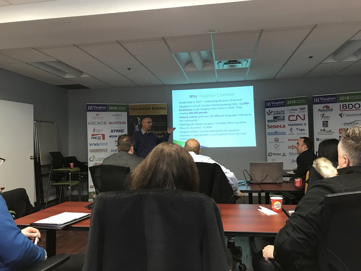 ChelseaBenefits's tweet photo. Connecting with new and prospective @VaughanChamber members this morning #vaughanrising #vcc https://t.co/o7glDViBGh