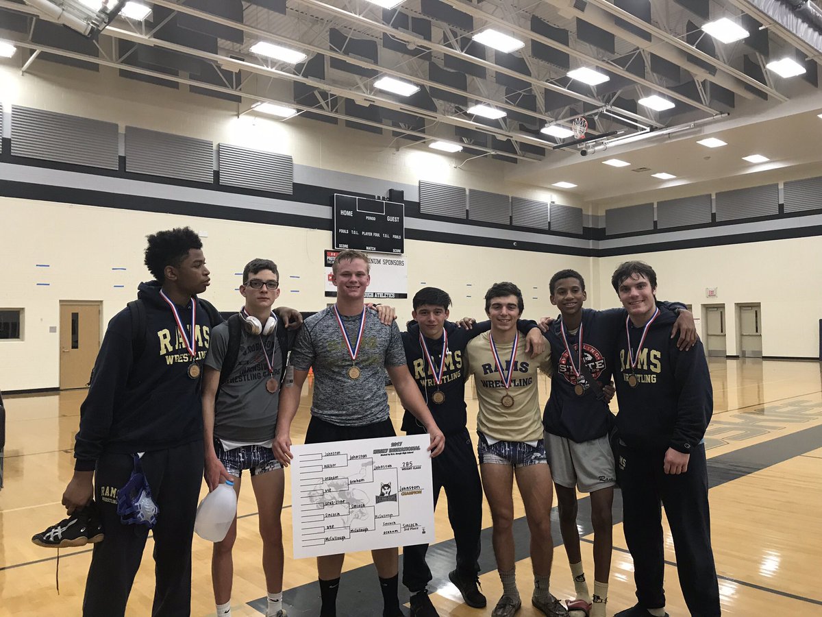 TcRoberson's tweet photo. Good luck to TC wrestlers, Michael, Josh,
Hugh, Greg, Kreed, Skylar,  Kylan and Max as they compete in Regionals at North Henderson High School. https://t.co/3kCVvuHlsw