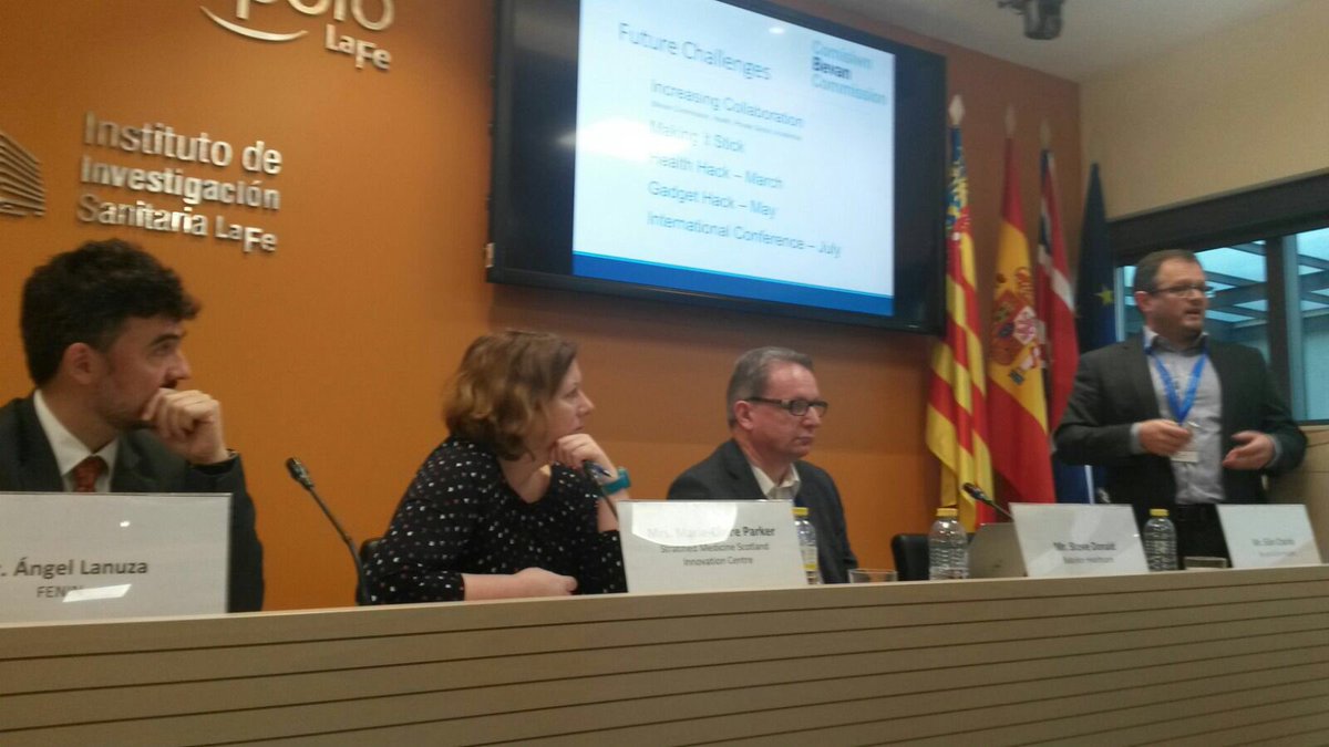 fenin_es's tweet photo. El coordinador de la Plataforma Española de Innovación en Tecnología Sanitaria de @fenin_es,Angel Lanuza, participa en el Seminario Bilateral UK-Spain-Innovation un Health que tiene lugar en @IISLaFe con @ximopuig,el Embajador Simon Manley y la consejera de sanidad, Carmen Montón https://t.co/VPd8dowruO