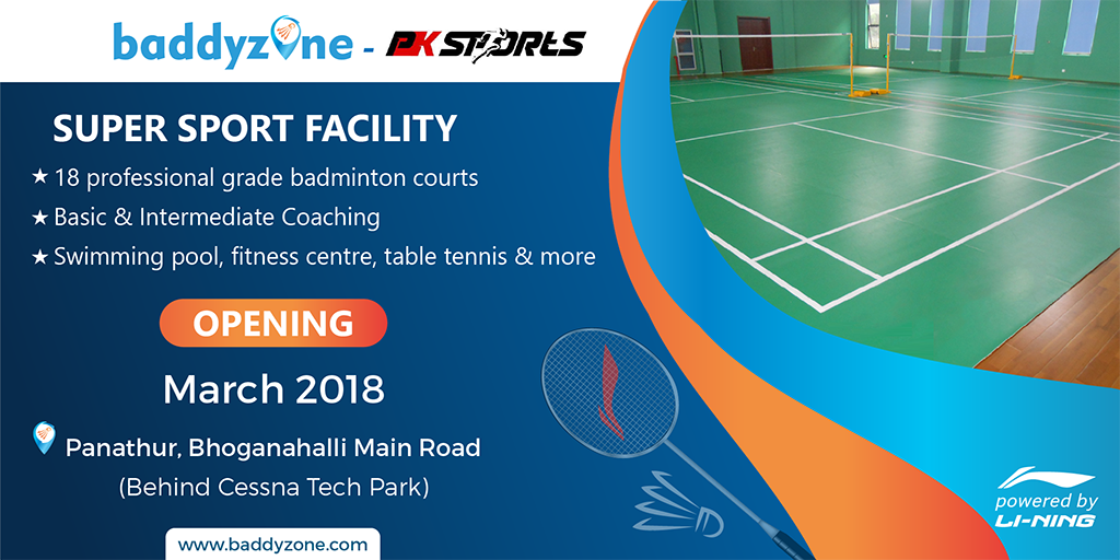 baddyzone's tweet photo. The next destination for pitch-perfect coaching is here!

Experience 18 professional grade badminton courts, and multiple sports and fitness activities at our new location!

Enroll now! https://t.co/Ky9Tr0wUcH