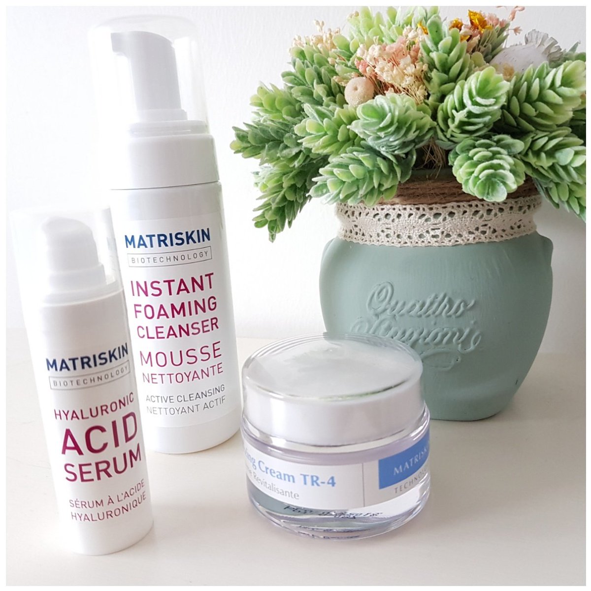 Elblogdepimpa's tweet photo. Mis nuevos productos de #Matriskin serum + crema + limpiador.  Los podéis encontrar en Clínica María Nieves Cosmecéutica shop ¡estoy encantada! Con el embarazo la piel me ha cambiado un poco y necesito más hidratación.  #ElBlogDePimpa #blogger #Cremas #MariaNievesCosmeceutica https://t.co/YnBpY9pSog