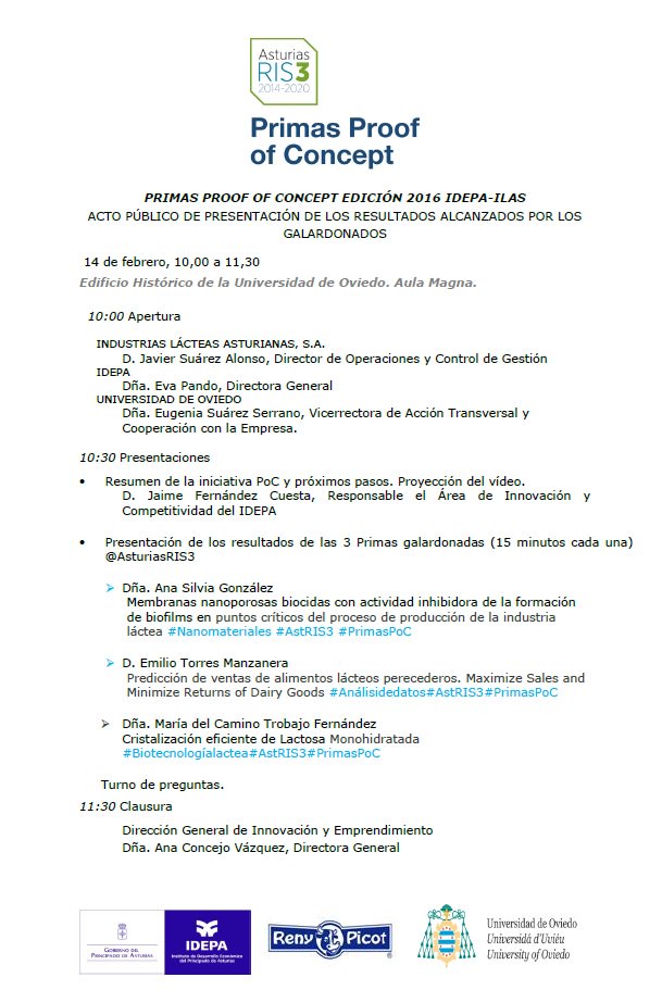 S3Asturias's tweet photo. ¡Abierto al público! #PrimasPoC #AstRIS3 #ILAS
Presentación de los resultados finales de los proyectos ganadores de las Primas Proof of Concept 2016
Aula Magna del Edificio Histórico de #UniOvi
Miércoles 14 de febrero
Colaboración público-privada @idepasturias / #RenyPicot https://t.co/ZHt6WogQac