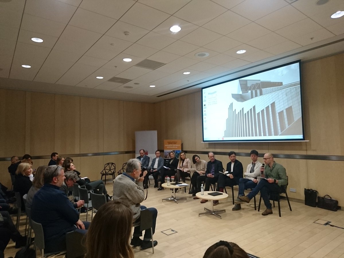 CentralBaltic's tweet photo. After 3 presentations and lenghty discussions, the jury took decision. And the winner is @RISEBA_LV FAD students! 
Everyone agreed: biggest benefit is experience and cooperation. 
The 3 concepts will still be presented to all @BalticUrbanLab project partners!
#cp_lat #rdpad https://t.co/qGZQ5ENhka