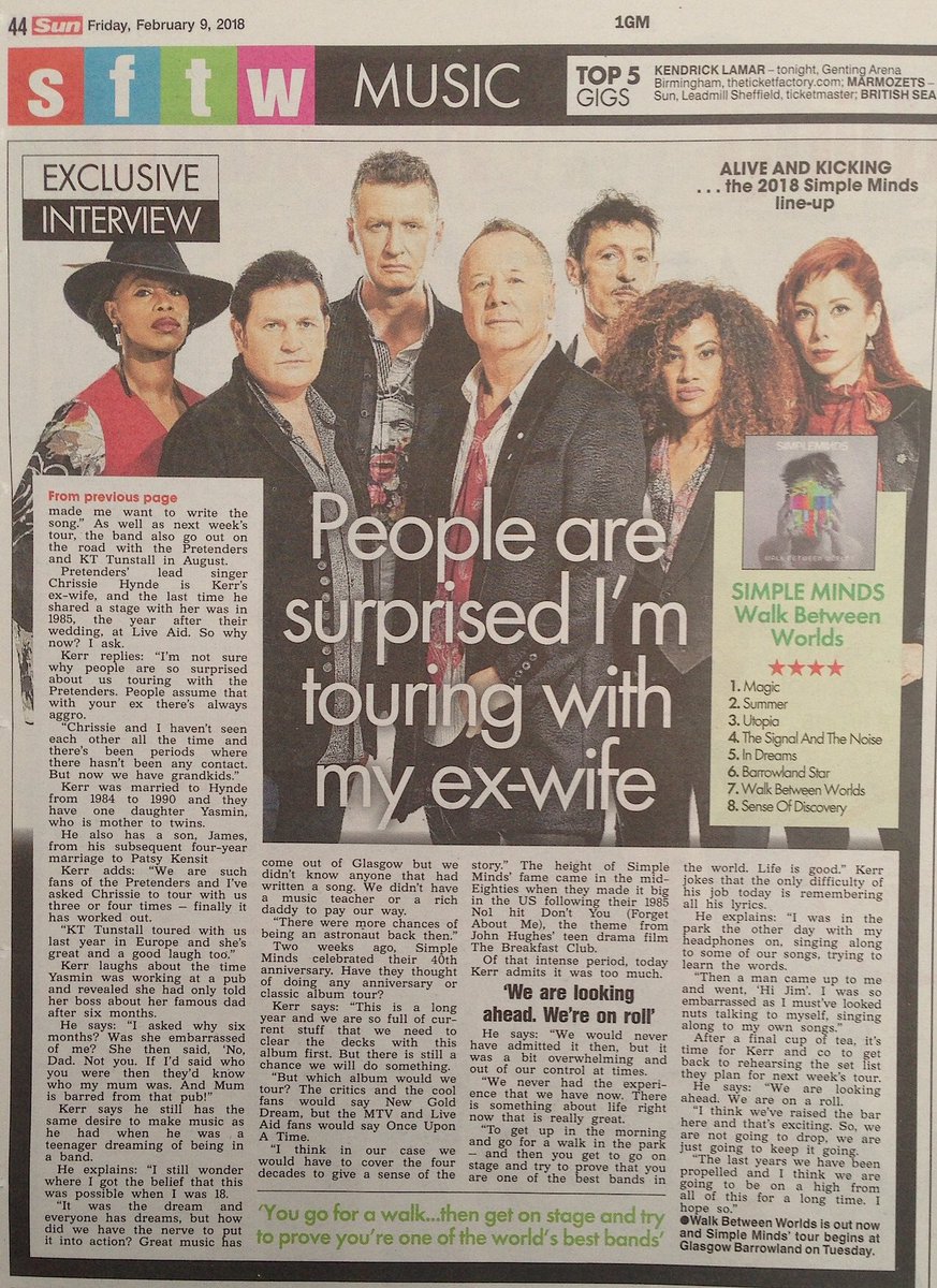 Cherissedrums's tweet photo. Yassss in @TheSun paper today with @simplemindscom !! ๐๐ธ๐ฅ
#neybad #thesun #simpleminds https://t.co/3uZhbkc3Ri
