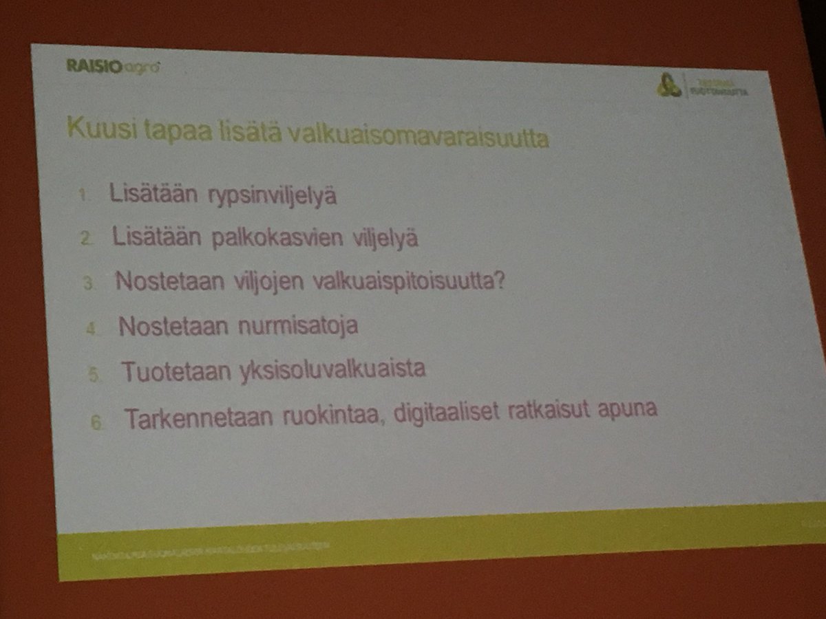 PerttuEerola's tweet photo. Valkuaisomavaraisuus kuntoon! @IlmoAronen #raisioagro https://t.co/E0fAXTSCBr