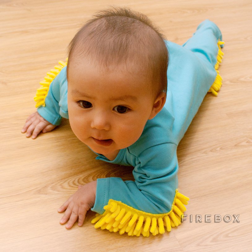 This is called a "Baby Mop". No, seriously. And it's absolute genius. Remember parents, it's not child labor if you don't pay them.
piqq.co/?item=62098241…

#Baby #ItsThisOrYouPayRent #SwifferBaby