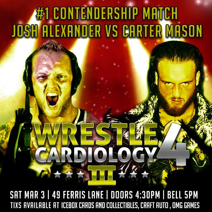BarrieWrestling's tweet photo. It's #MedalMania time! With the #Olympics officially underway and the #OpeningCeremony over, today's #NationalPizzaDay question is what match are you most looking forward to on Saturday March 3 at #Wrestle4Cardiology 3?
#Barrie
#wrestling 
#400North https://t.co/QsDdk239cq