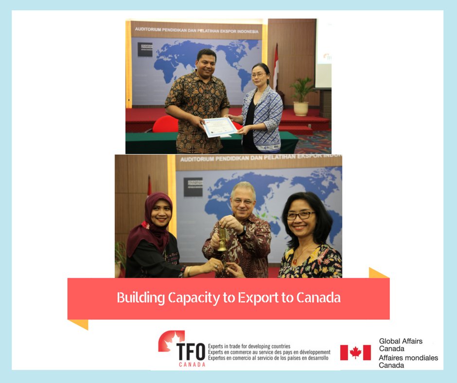 TFOcan's tweet image. Decades long partnership with @DGNED  empowers Indonesian SMEs to export to the Canadian market, through training, #tradeinformation, trade missions and business-to-business meeting. #Partnersforabetterworld #IDW2018