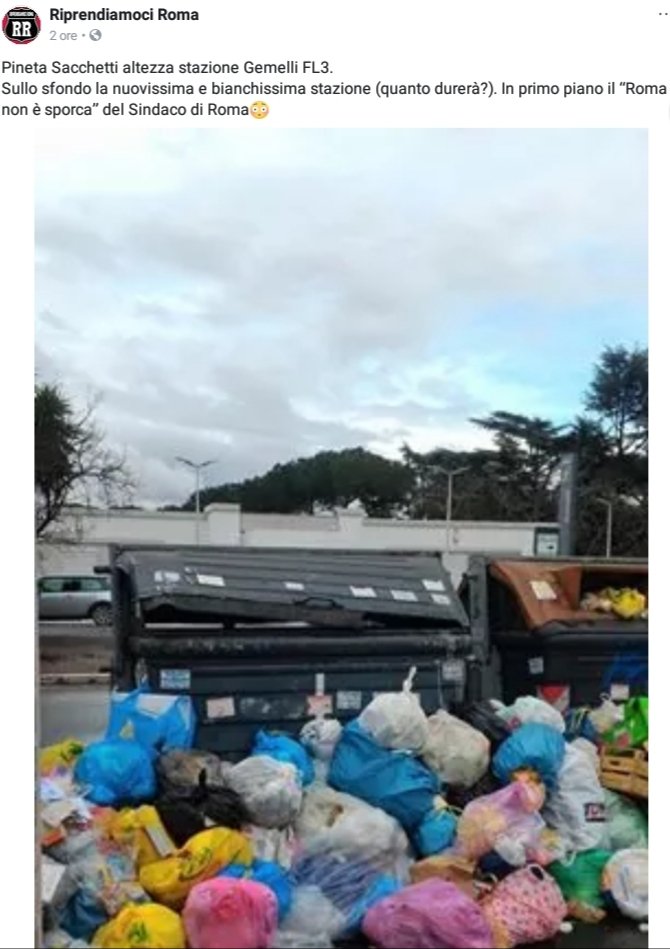 gq_gianni's tweet photo. X tutti quei #leccaculo che #continuano a insistere che la Roma #governata da @virginiaraggi è pulita 😂😂😂 #raggidimettiti https://t.co/9q3xLn5iDC