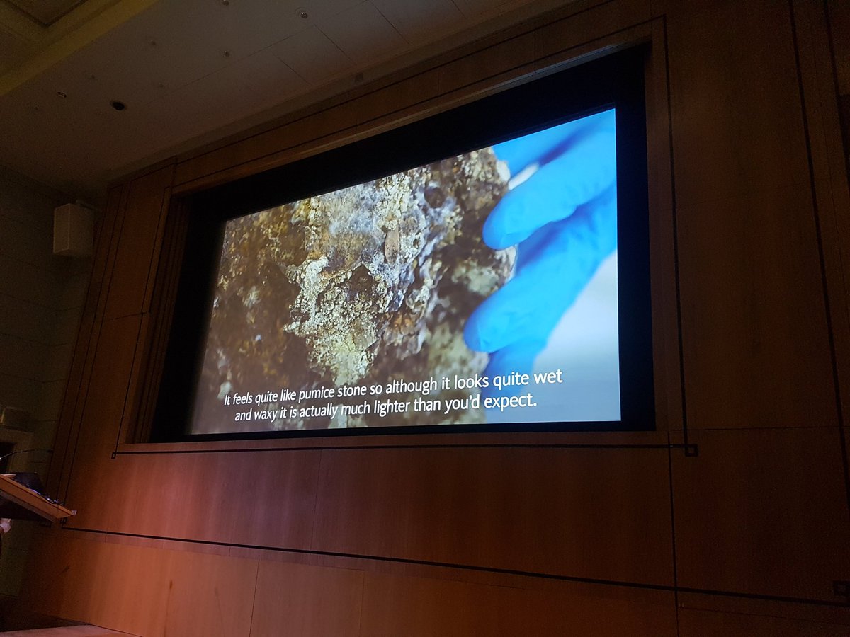 EmskiLou87's tweet photo. How do you solve a problem like a Fatberg?!?!? Fascinating talk by @crazymuseumlady @MuseumofLondon #UKRGJungle #loansoffun @UKregistrars @ExploreWellcome https://t.co/X7tMfvHlr3