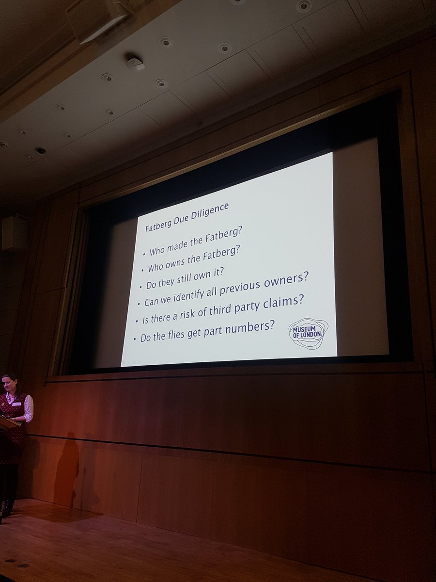 EmskiLou87's tweet photo. How do you solve a problem like a Fatberg?!?!? Fascinating talk by @crazymuseumlady @MuseumofLondon #UKRGJungle #loansoffun @UKregistrars @ExploreWellcome https://t.co/X7tMfvHlr3