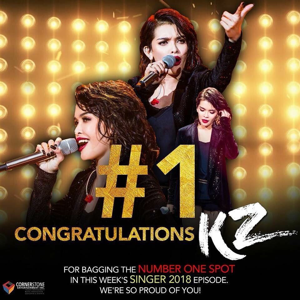 ASAPOfficial's tweet photo. REIGNING SUPREME in China’s #Singer2018 is the Philippines’ Soul Supreme! Congratulations @KZofficial!!! 👏🏻👏🏻👏🏻 https://t.co/7UxV6lGn7F