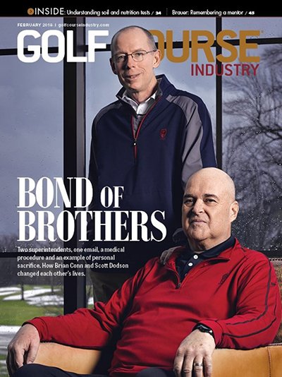 GCImagazine's tweet photo. Two superintendents, one email, a medical procedure and an amazing example of personal sacrifice. Our February issue is here. https://t.co/lf857vaUtR https://t.co/PQwj2dItHU
