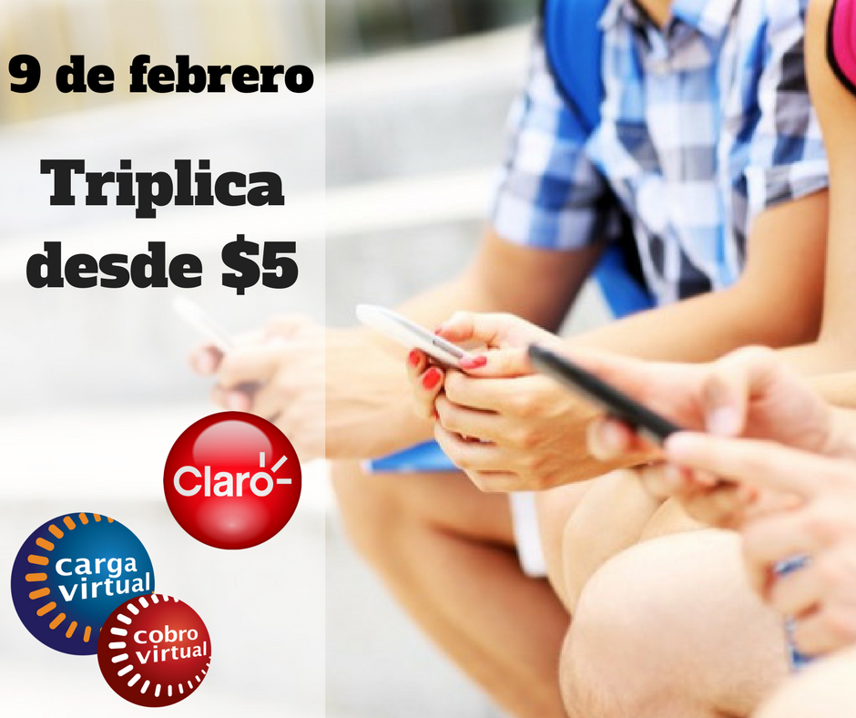 CargaVirtualAR's tweet photo. 🥁🎶 HOY se #Triplica con @ClaroArgentina 😉🤳 ¡Avisales a tus clientes amigos para que recarguen! Info: https://t.co/vCgdU6jWbo #CargaVirtual #CargaVirtualTeDaMás https://t.co/oT8UVXIGca
