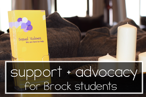 If you've been sexually assaulted or harassed, you don't need to go through it alone. We are here for all <a href="/BrockUniversity/">Brock University</a> students to help them heal <3