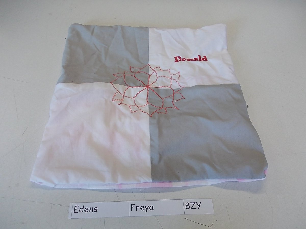 8ZY Cushion Covers.  More lovely examples of the students hard work.