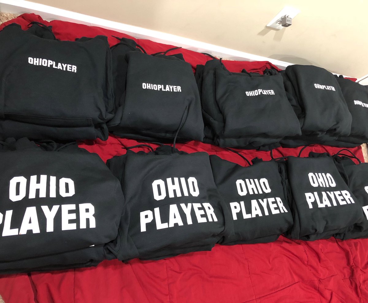 OhioplayerTim's tweet photo. COME SHOP NOW! $50 for the large logo $55 for the small embroidered logo! #OHIOPLAYER #GLOWPACK https://t.co/lcaUfJCnIF