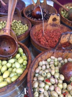 With a huge variety of olives, sundried tomatoes, feta, harisa, hummus and lots more <a href="/TheOliveBarLdn/">theolivebarlondon</a> makes for one of the most interesting stalls at our #farmersmarket  - 10am till 3pm every #sunday  - #westhampstaed #hampstead #maidavale